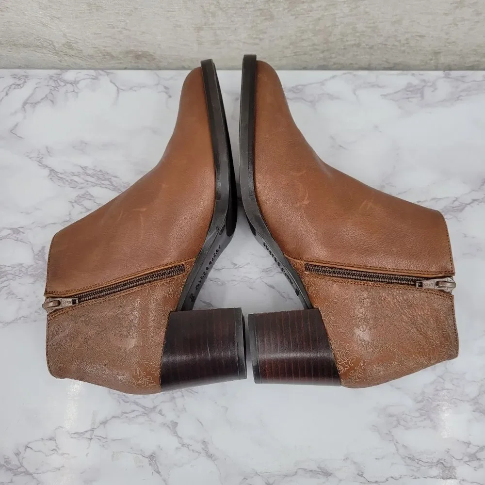 Hispanitas Ankle Boor 75677 Dakota Brown Leather Ankle Boots